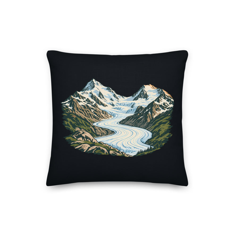 Piz Morteratsch Gletscherzunge Kissen – 40 x 40 cm
