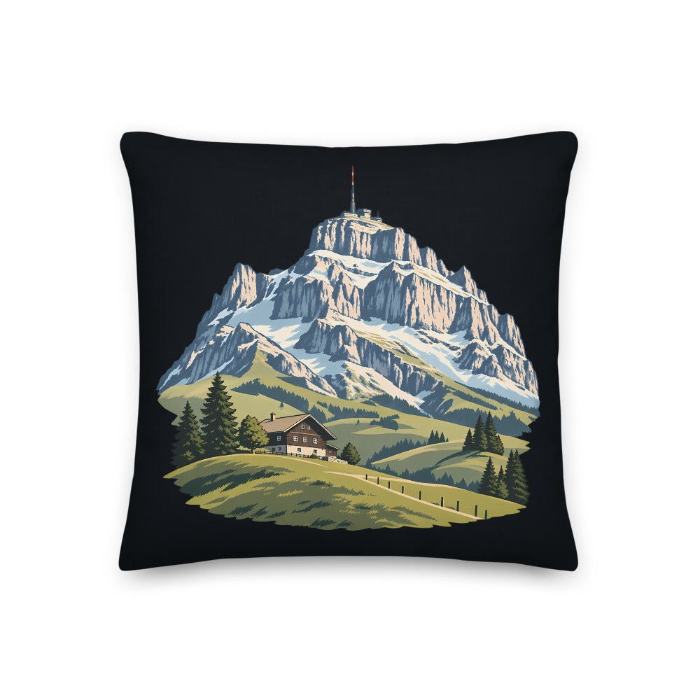 Säntis Appenzeller Hügel Kissen – 45 x 45 cm