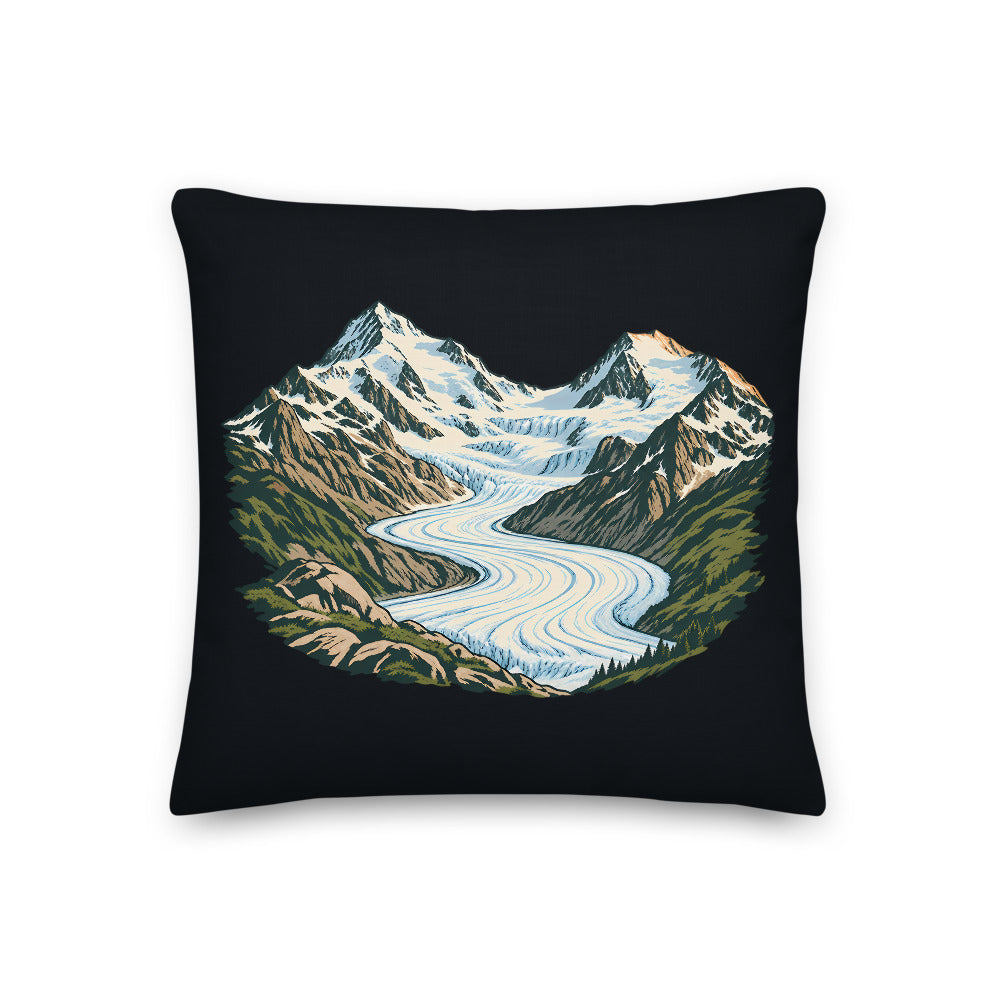 Piz Morteratsch Gletscherzunge Kissen – 45 x 45 cm