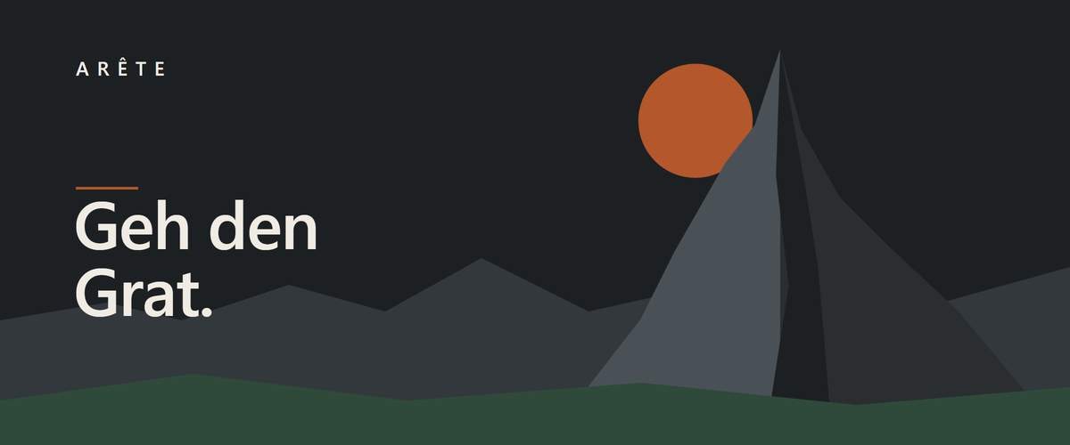 Startseiten-Banner Desktop – Geh den Grat.