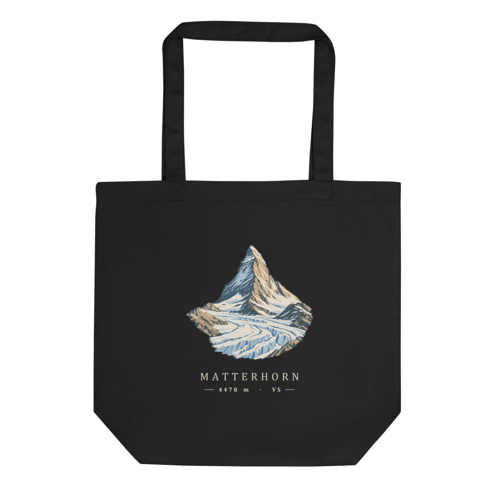 Matterhorn Gornergrat Stoffbeutel – Schwarz