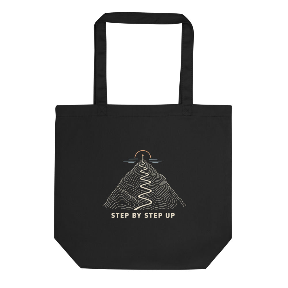 Step by Step Up Stoffbeutel – Schwarz