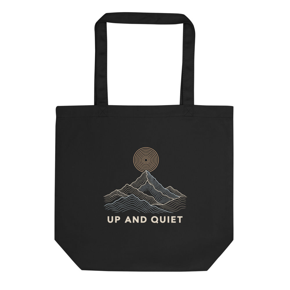 Up and Quiet Stoffbeutel – Schwarz