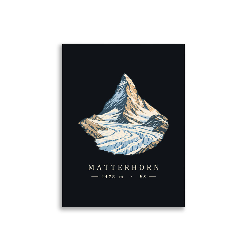 Matterhorn Gornergrat Poster – 30 × 40 cm