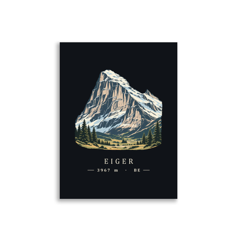 Eiger Grindelwald Poster – 30 × 40 cm