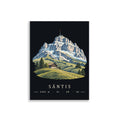 Säntis Appenzeller Hügel Poster – 30 × 40 cm