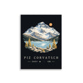 Piz Corvatsch Engadin Poster – 30 × 40 cm