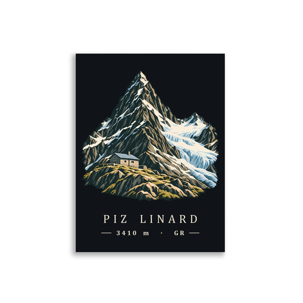 Piz Linard Silvretta Poster – 30 × 40 cm