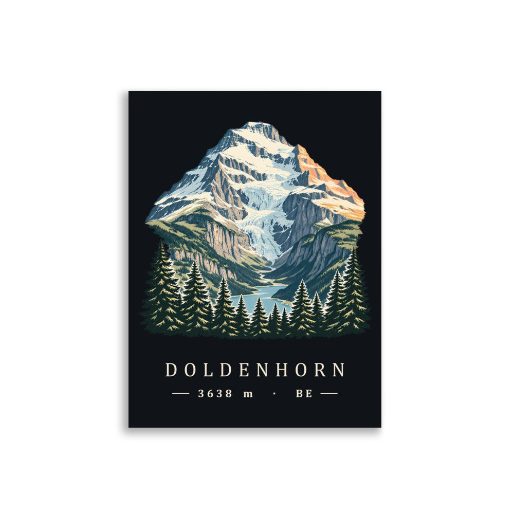 Doldenhorn Kandersteg Poster – 30 × 40 cm