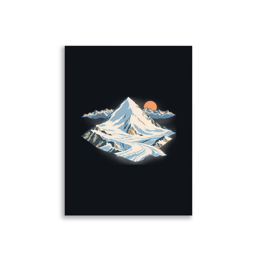 Allalinhorn Saas-Fee Poster – 30 × 40 cm