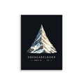Obergabelhorn Pyramide Poster – 30 × 40 cm