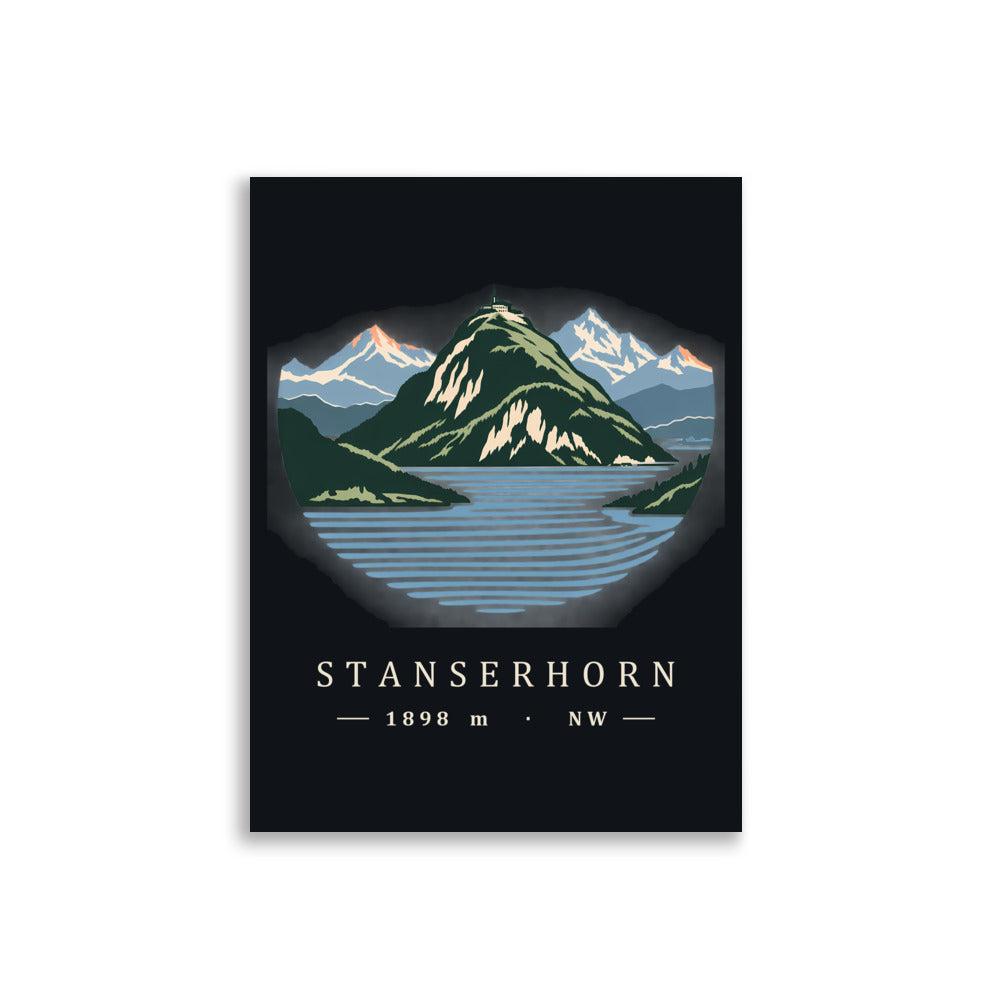 Stanserhorn Vierwaldstättersee Poster – 30 × 40 cm