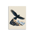 Bergdohle über dem Grat Poster – 30 × 40 cm