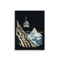 Gondel über dem Fels Poster – 30 × 40 cm
