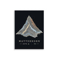 Topo Matterhorn Poster – 30 × 40 cm