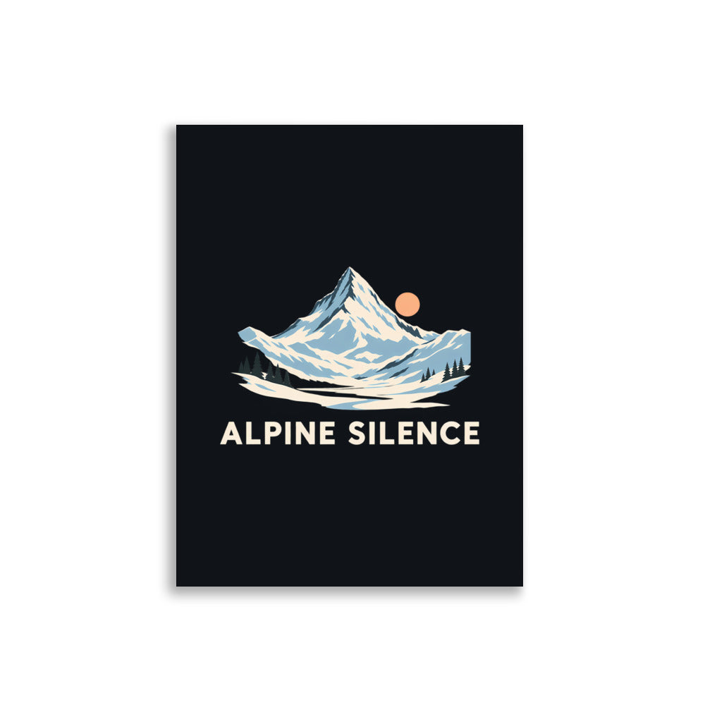 Alpine Silence Poster – 30 × 40 cm