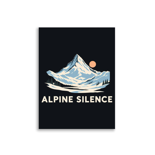 Alpine Silence Poster – 30 × 40 cm