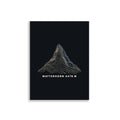 Matterhorn Höhenlinien Poster – 30 × 40 cm