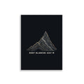 Dent Blanche Höhenlinien Poster – 30 × 40 cm