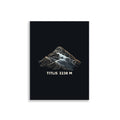 Titlis Höhenlinien Poster – 30 × 40 cm