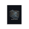 Aletschgletscher Höhenlinien Poster – 30 × 40 cm