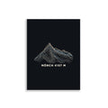 Mönch Höhenlinien Poster – 30 × 40 cm