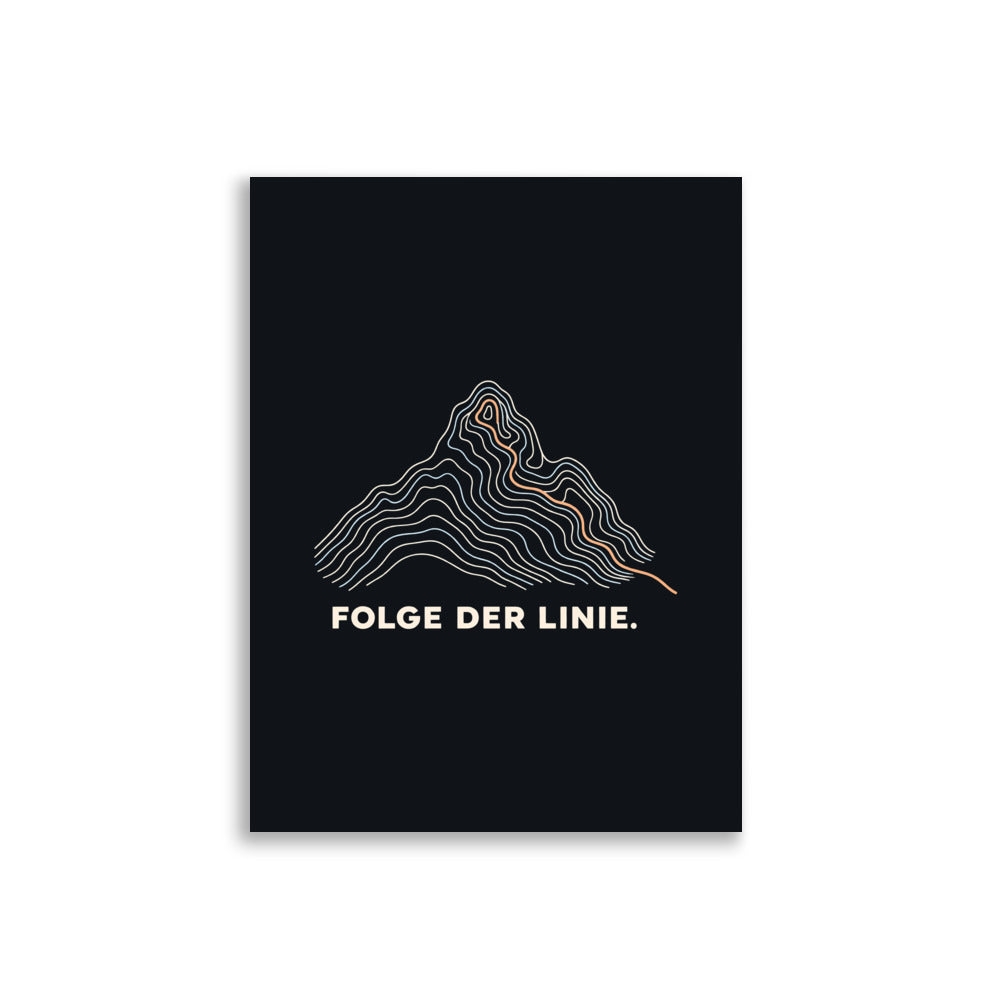 Folge der Linie Poster – 30 × 40 cm