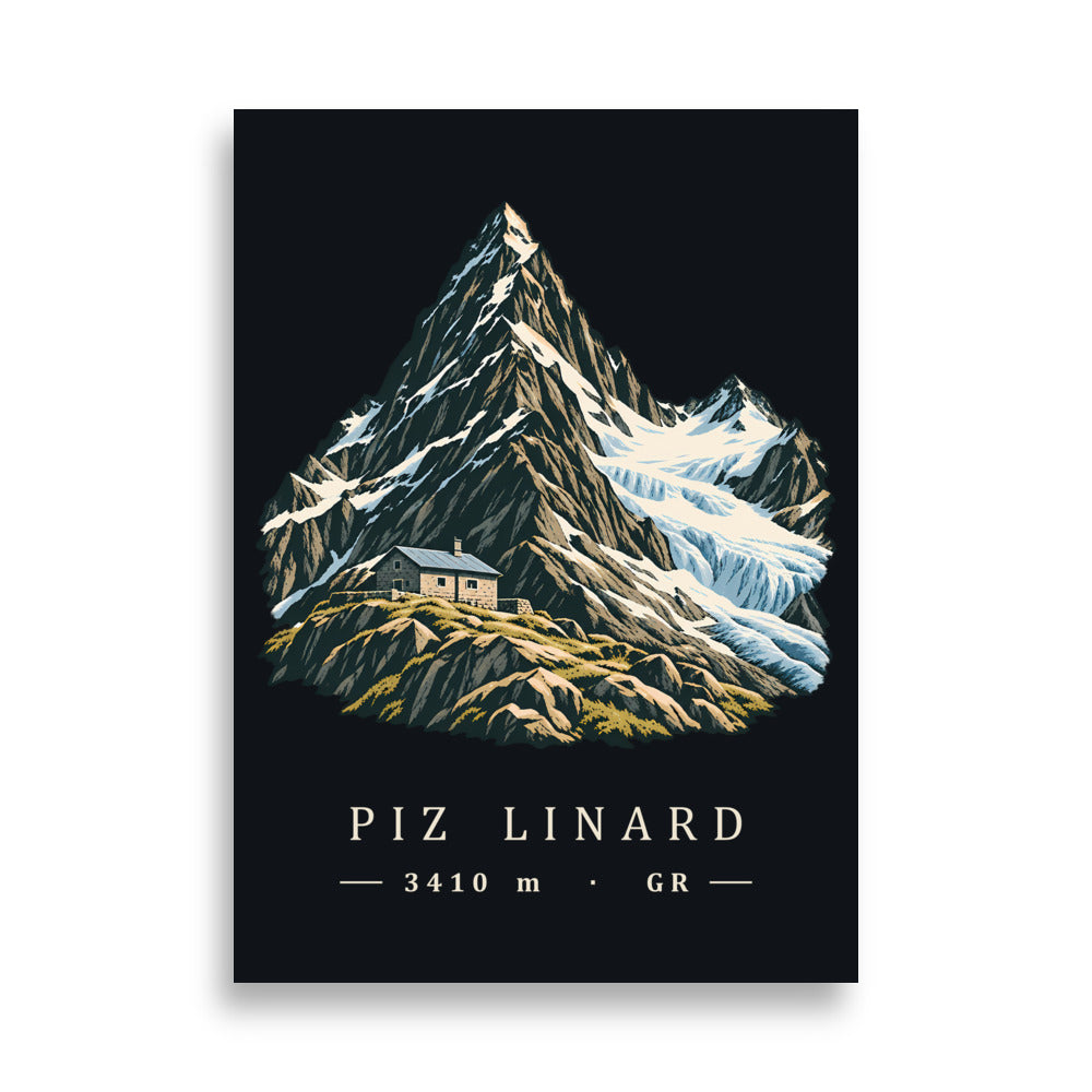 Piz Linard Silvretta Poster – 50 × 70 cm
