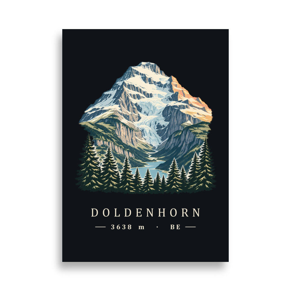 Doldenhorn Kandersteg Poster – 50 × 70 cm