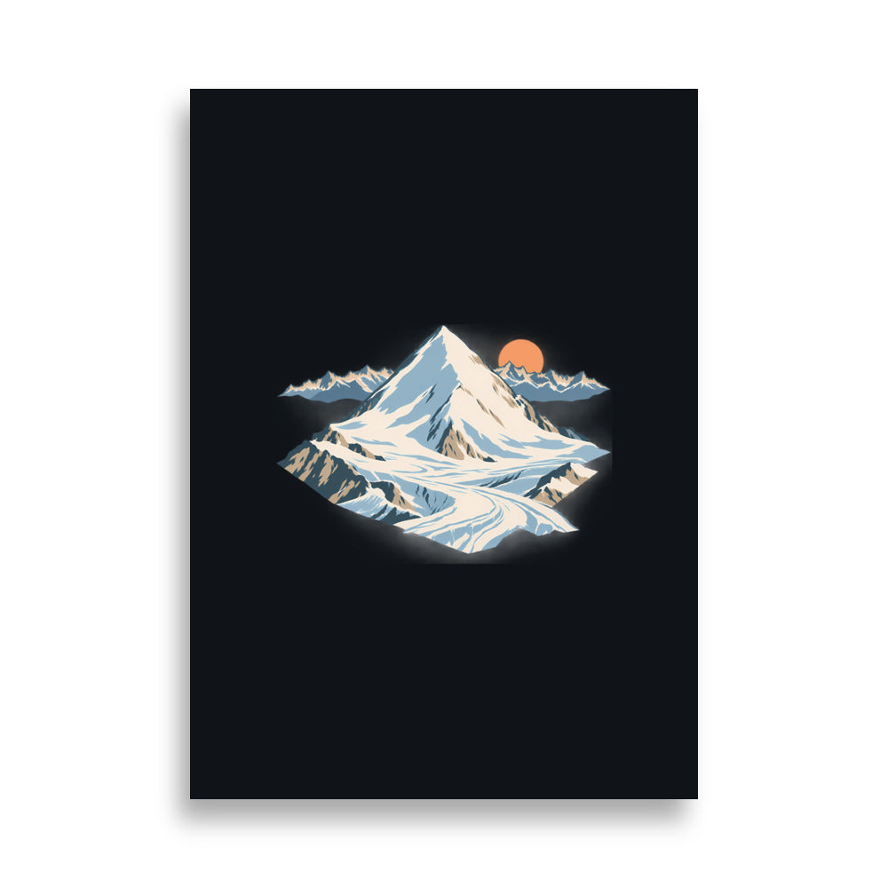 Allalinhorn Saas-Fee Poster – 50 × 70 cm