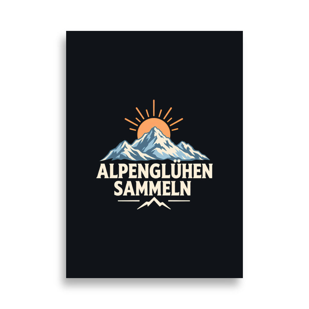 Alpenglühen sammeln Poster – 50 × 70 cm