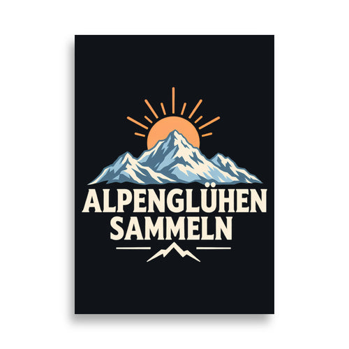 Alpenglühen sammeln Poster – 50 × 70 cm