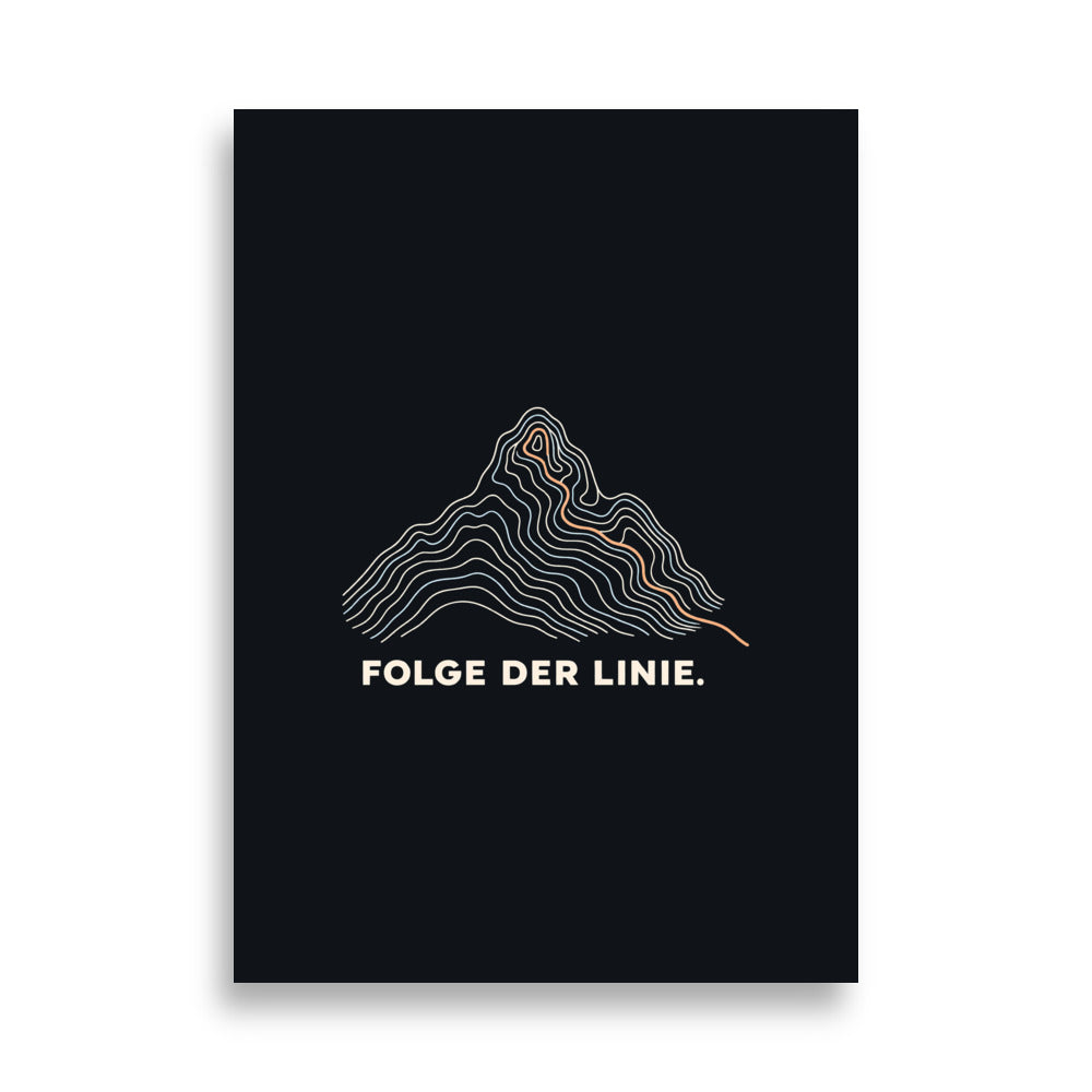 Folge der Linie Poster – 50 × 70 cm