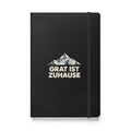 Grat ist Zuhause Notizbuch – Schwarz
