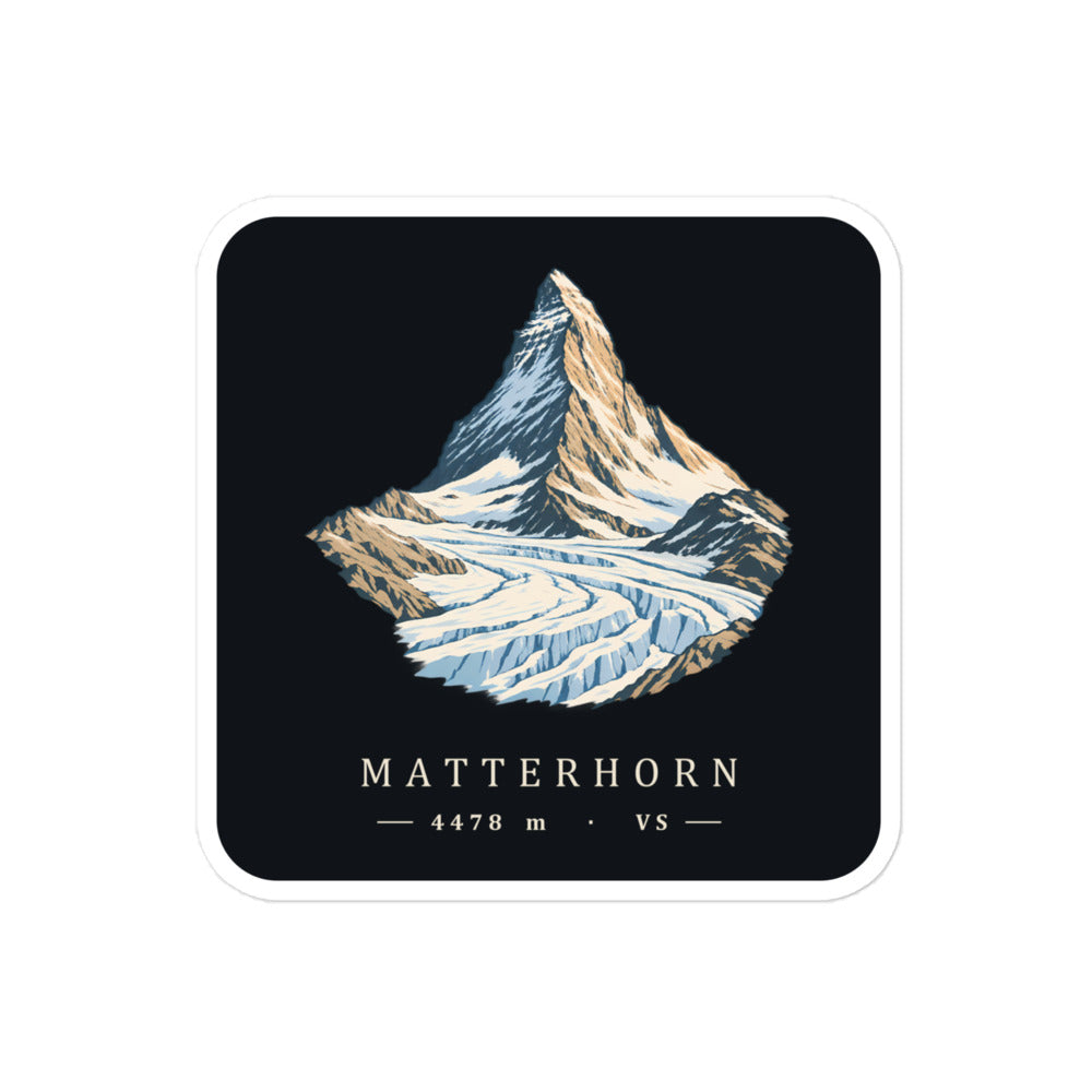 Matterhorn Gornergrat Sticker – 10 × 10 cm