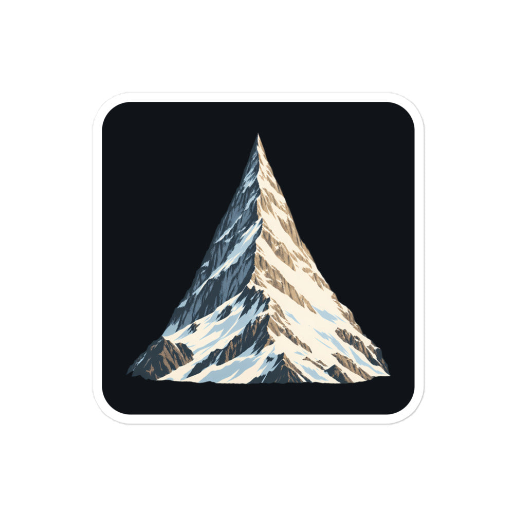 Obergabelhorn Pyramide Sticker – 10 × 10 cm