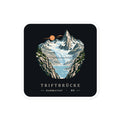 Trift Hängebrücke Sticker – 10 × 10 cm
