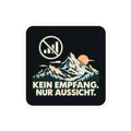 Kein Empfang, nur Aussicht Sticker – 10 × 10 cm