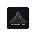 Matterhorn Höhenlinien Sticker – 10 × 10 cm