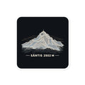 Säntis Höhenlinien Sticker – 10 × 10 cm