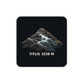 Titlis Höhenlinien Sticker – 10 × 10 cm