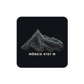 Mönch Höhenlinien Sticker – 10 × 10 cm