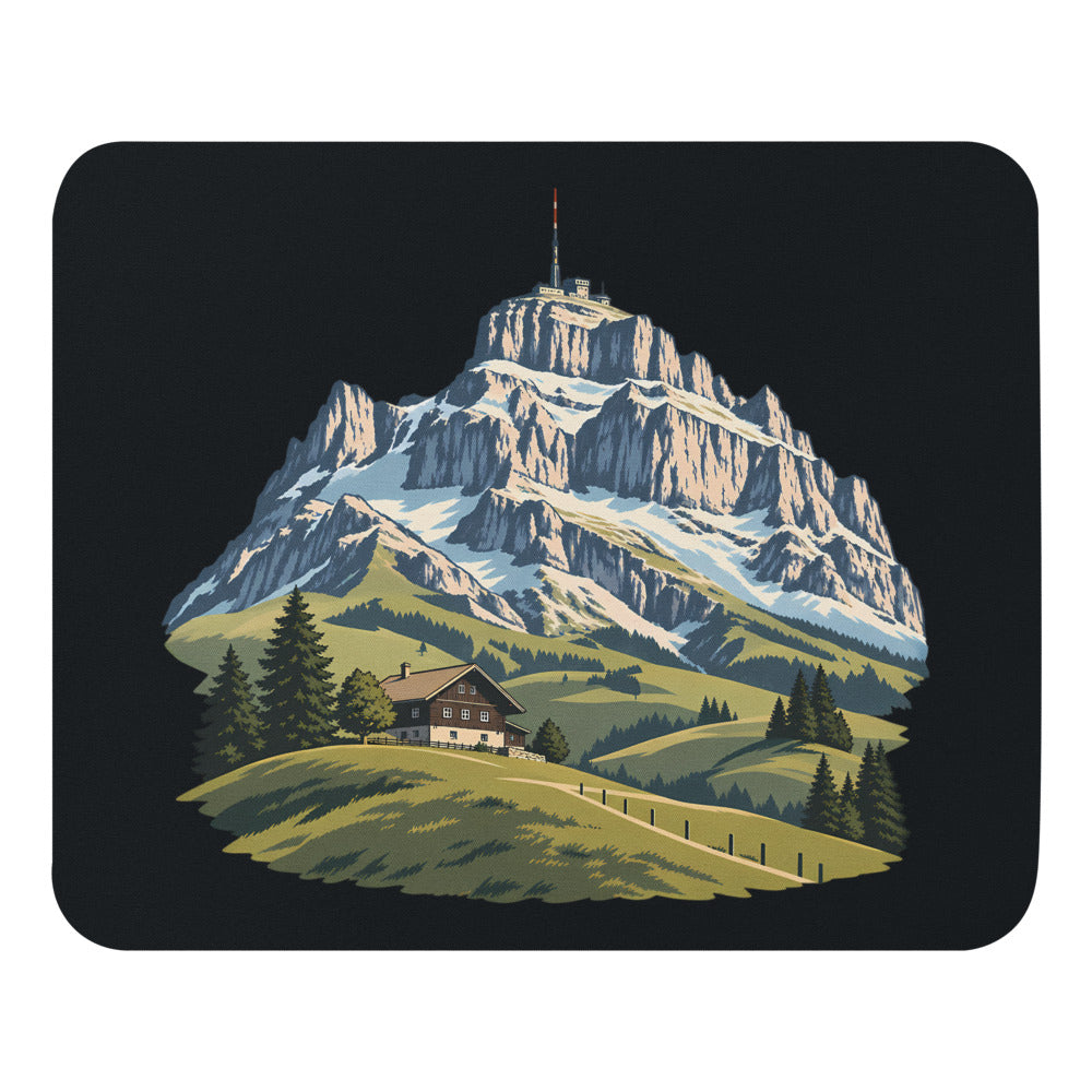 Säntis Appenzeller Hügel Mauspad – 22 × 18 cm