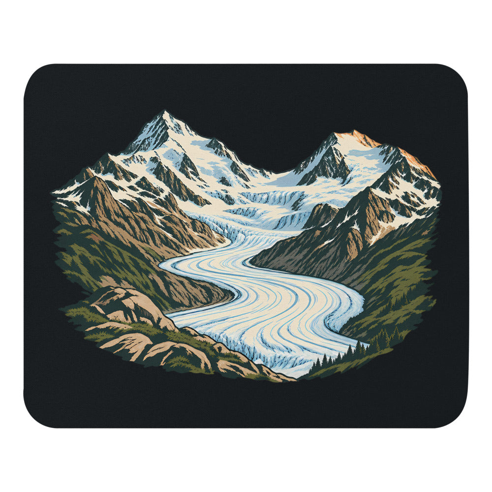Piz Morteratsch Gletscherzunge Mauspad – 22 × 18 cm