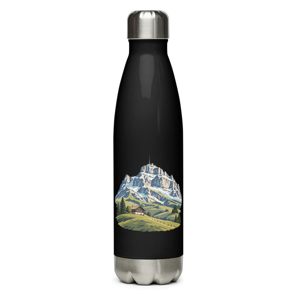 Säntis Appenzeller Hügel Trinkflasche – Schwarz