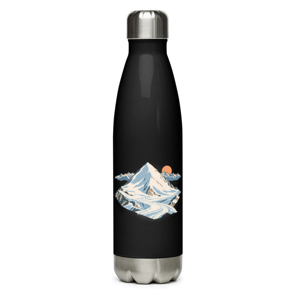 Allalinhorn Saas-Fee Trinkflasche – Schwarz