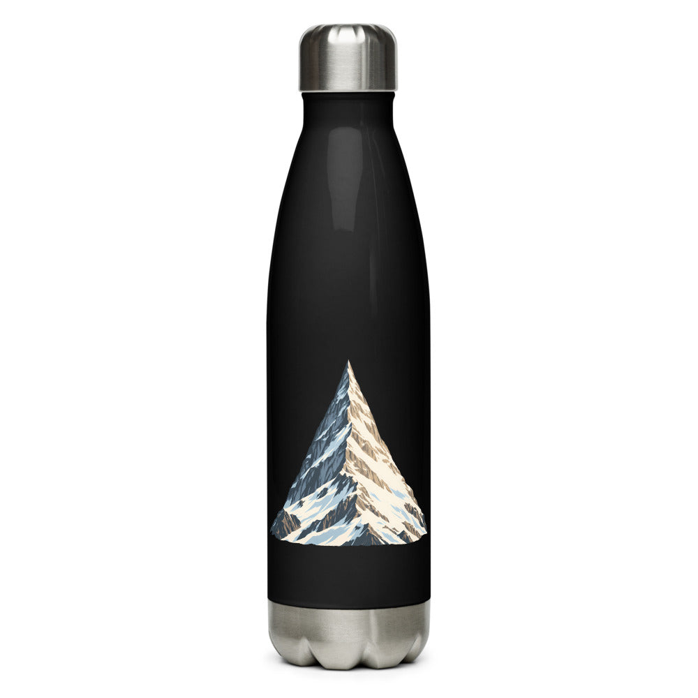 Obergabelhorn Pyramide Trinkflasche – Schwarz