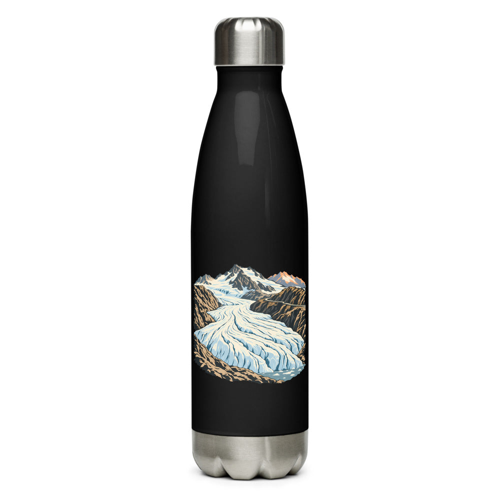 Rhonegletscher Furka Trinkflasche – Schwarz