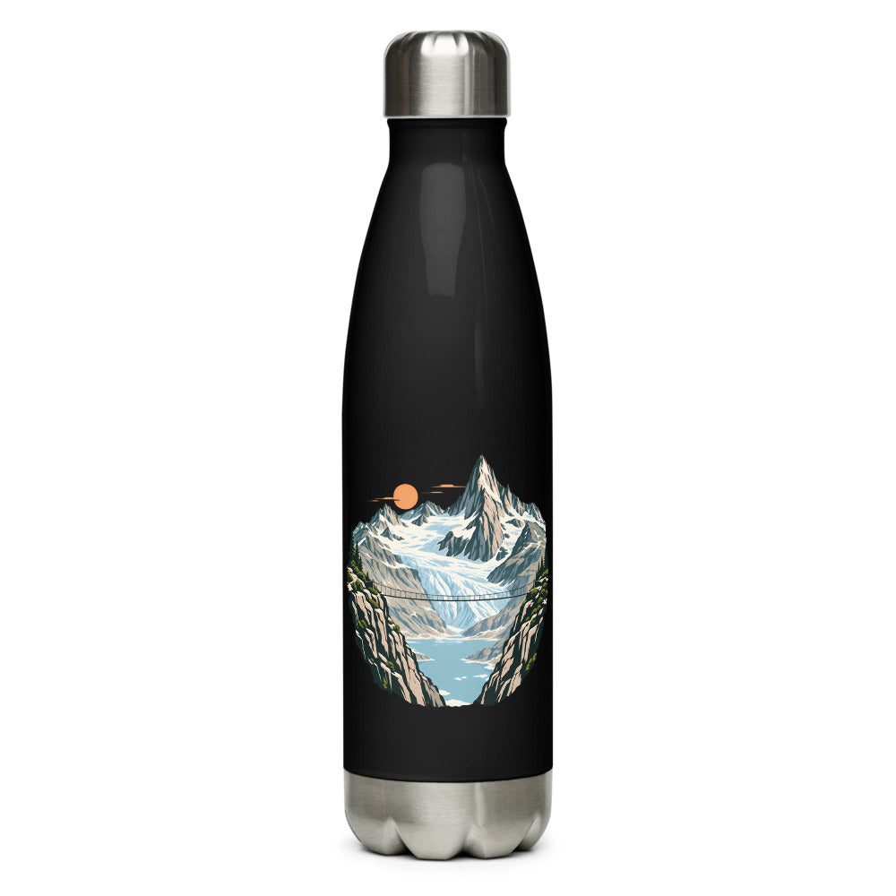 Trift Hängebrücke Trinkflasche – Schwarz