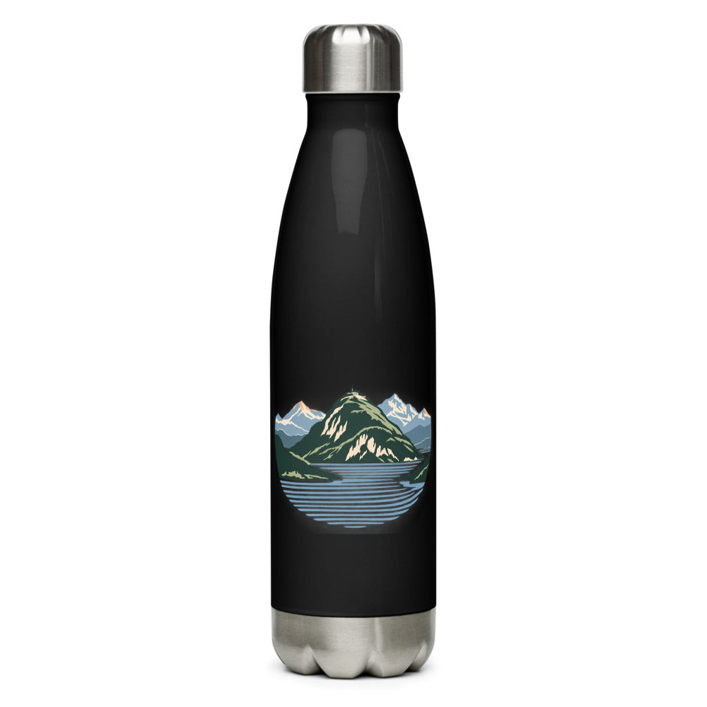 Stanserhorn Vierwaldstättersee Trinkflasche – Schwarz